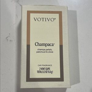 Champaca Car Vent Clip Air Freshener - Cream